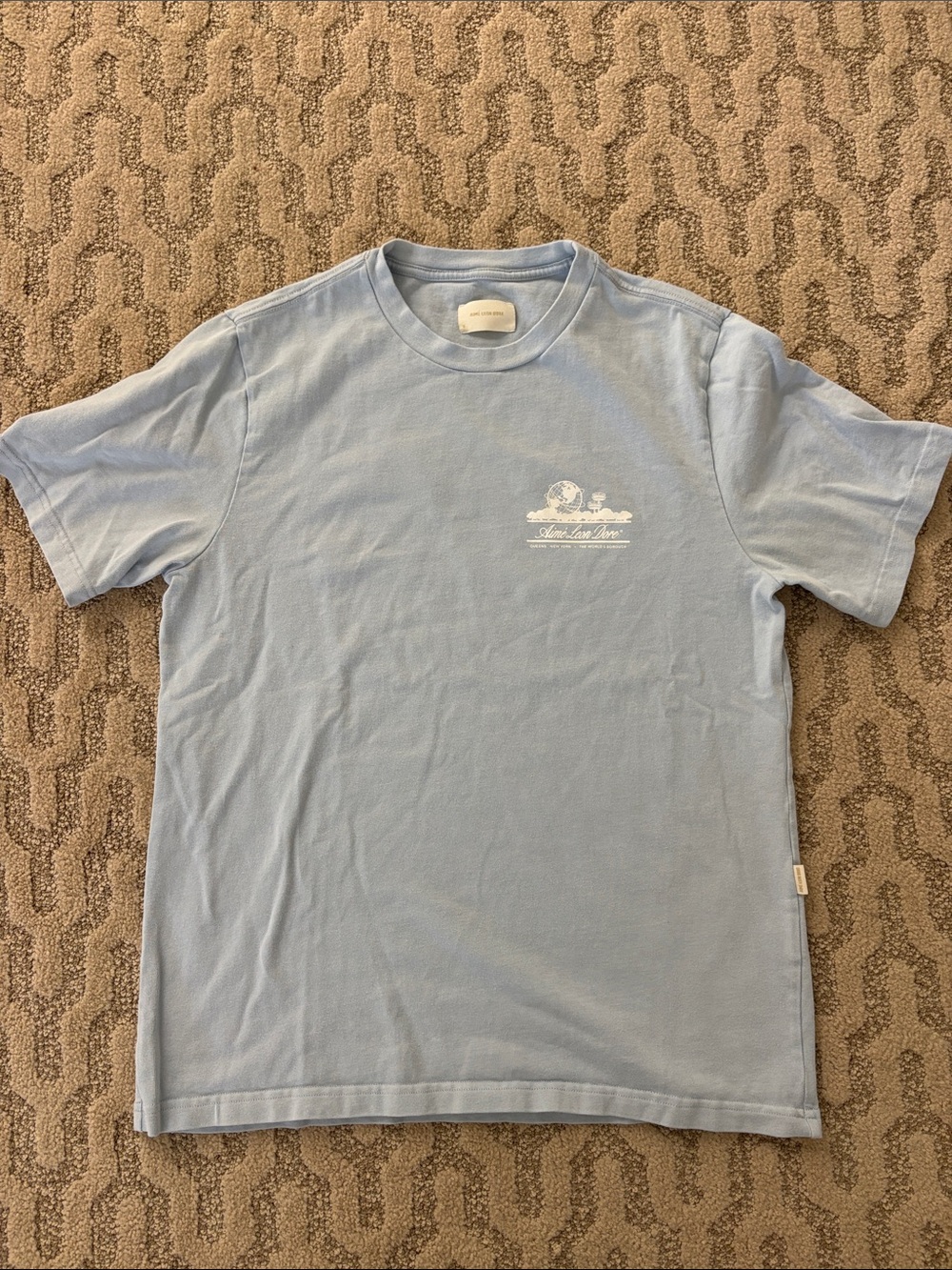 Aime Leon Dore Size Small Light Blue Crewneck T-Shirt